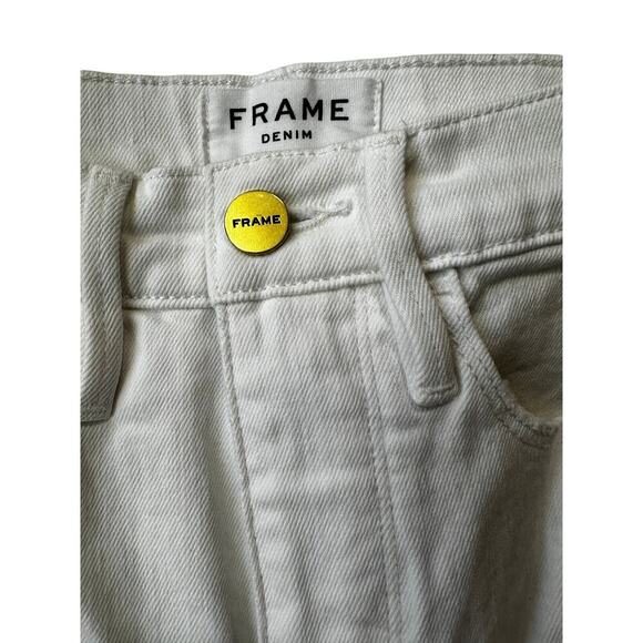 FRAME Le Sylvie Crop White Distressed Skinny Jean, Women's size 24, NWOT - Picture 3 of 11
